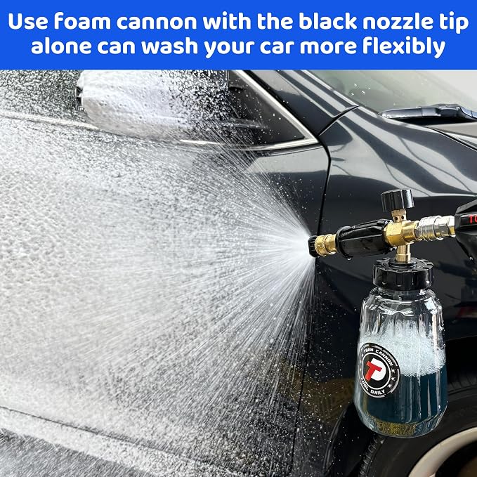 Tool Daily Undercarriage Pressure Washer Attachment 16 Inch, Dual-Function Undercarriage Cleaner with 1-Liter Foam Cannon, Under Car Wash Water Broom with 3 Pieces Extension Wand, 3600 PSI