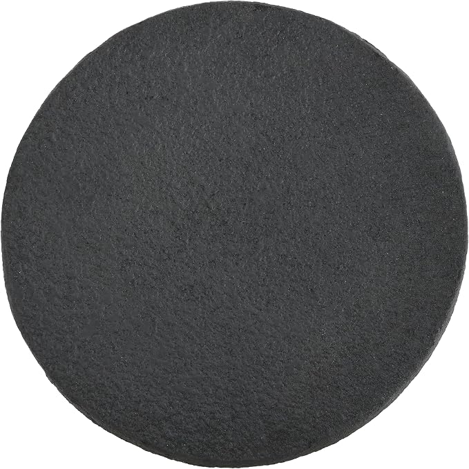 JONATHAN Y Greta Hourglass Outdoor Side Table and Stool, 18" Modern Textured All-Weather Accent End Table for Patio, Deck, or Garden, Black Frosted TBL1100B