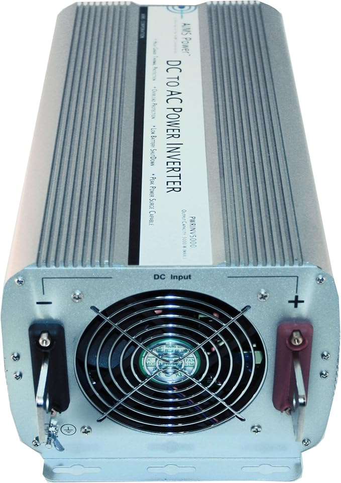 AIMS 5000W 24V Modified Sine Inverter 120V GFCI Terminal Block