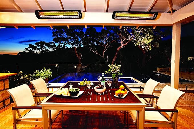 Bromic Tungsten Smart Heat 4000W Electric Patio Heater – Dual Element Infrared, 220V-240V, Black Finish – BH0420032