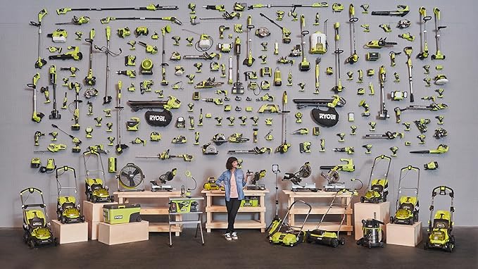 RYOBI 18V ONE+ OLM1833B Cordless Lawnmower - 33cm Cutting Width, Without Battery & Charger, Compact for Small Lawns