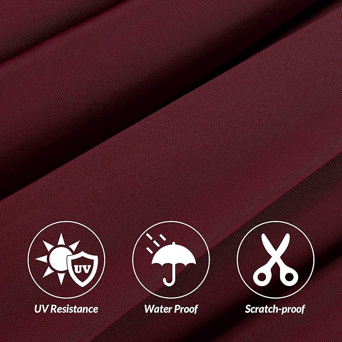 OLIXIS 9FT Patio Table Umbrella with Tilt and Crank Button & 8 Sturdy Ribs Waterproof, 9 Feet Outdoor Patio Umbrella Sun Shade for Pool, Terrace, Beach and Restaurant