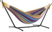 LuyFruitre Double Hammock with Stand - 450Lb Capacity for 2 People, Portable Outdoor Hammocks for Backyard/Garden/Camping, Includes Carry Bag