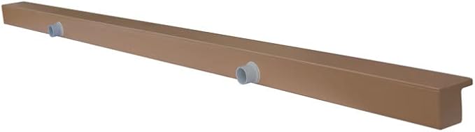 Tomaso 96" ABS Waterfall Cascading Sheer Descent Water Feature Spillway Pool Spa Wall Mount - Tan Plastic (96")