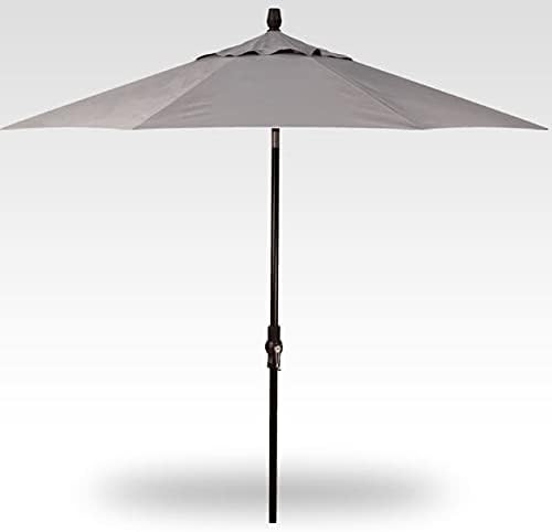 Treasure Garden 9-Foot Starlux Deluxe Collar-Tilt Market Umbrella with Black Frame and Obravia2 Fabric: Boulder