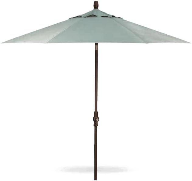 Treasure Garden 9-Foot Starlux Deluxe Collar-Tilt Market Umbrella Bronze Frame Sunbrella Fabric: Spa (Includes 3 Year Extended Frame Warrantee), Sunbrella Spa w/Bronze Frame 9-FT Starlux Collar-Tilt