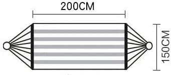 Camping Hammock Bed Portable Hammock Outdoor Garden Home Swing Canvas Stripe Hang Bed for Camping Hammock Swing (Color : A)