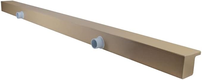 Tomaso 72" ABS Waterfall Cascading Sheer Descent Water Feature Spillway Pool Spa Wall Mount - Tan Plastic (72")