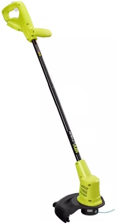 RYOBI ONE+ 18V 10 in. Cordless Battery String Trimmer (Tool Only) P20103, Green (Renewed)