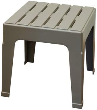 Big Easy Stack Table, Gray, 17.75 x 18.9 x 18.9-In.