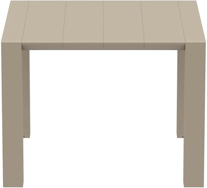 Compamia Vegas 55" Extendable Patio Dining Table in Dove Gray, Commercial Grade