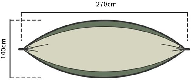 Hangmat 1-Person Indoor Outdoor Brazilian-Style Double 270 * 140cm Hammock Portable Carrying Bag Buiten Hammock(A)