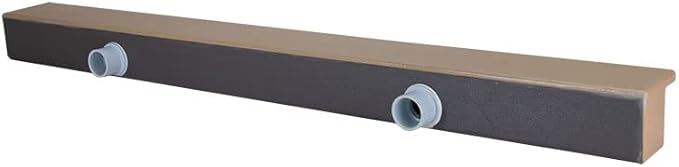 Tomaso 48" ABS Waterfall Cascading Sheer Descent Water Feature Spillway Pool Spa Wall Mount - Tan Plastic (48")