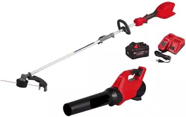 for Milwaukeed M18 Fuel 18V 16 in. Brushless Cordless Batery Powered String Trimmer 8.0 Ah FORG Kit w/ M18 Fuel Blower + TPT Premium cart