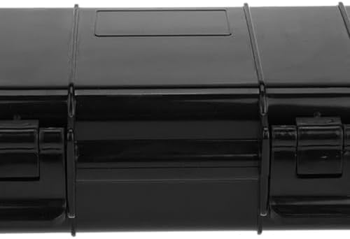 SIXRUN Outdoor Shockproof Sealed Storage Case, Model B, Black, ABS Material, 7.5x4.7x2.0 Inch