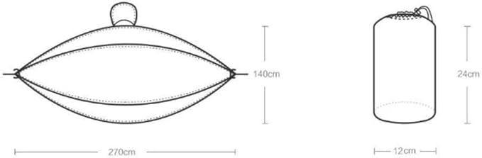Camping Hammock Bed Parachute Lightweight Nylon Portable Hammock, Travel Courtyard Backpack Beach Double Camping Hammock Backpack Hammock Swing (Size : Blue)