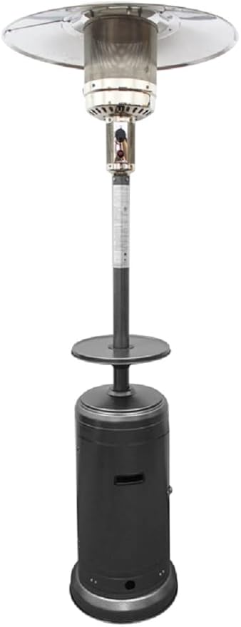 Hiland Outdoor Patio Heater in Hammered Silver