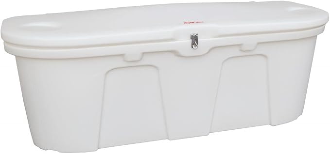 Taylor Made 123650 Stow N' Go Poly Dock and Patio Storage Box - 43" L x 21" W x 36" H, Classic Whit