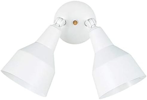 Sea Gull Lighting 8607-15 Flood Light Traditional Two - Light Flood Light, White Finish