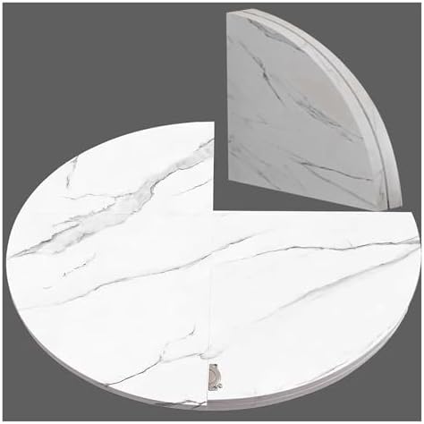 Round Table Top Extender - Portable 42-72" Banquet Table Insert, Perfect for Restaurants & Patios, Durable White Design, Easily Expands Table Space