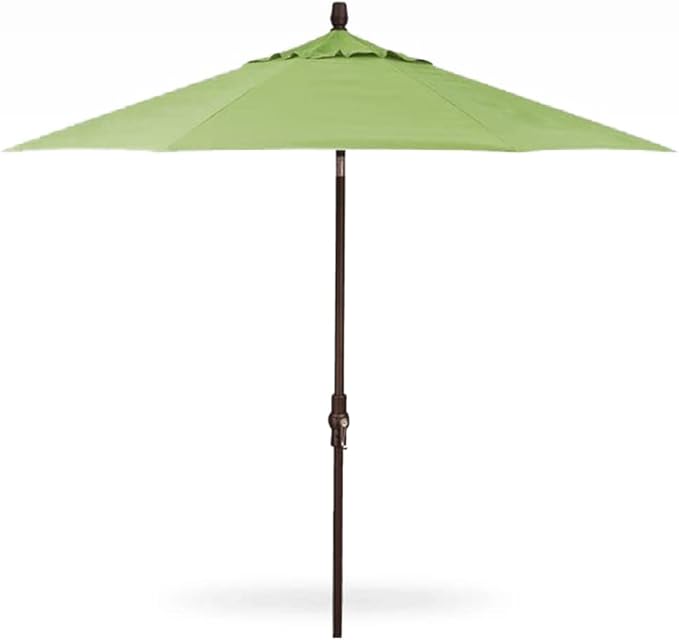 Treasure Garden 9-Foot Starlux Deluxe Collar-Tilt Market Umbrella with Bronze Frame and Sunbrella Fabric: Ginko (Includes 3 Year Extended Frame Warrantee)