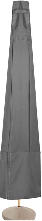 Vailge Patio Umbrella Cover,100% Waterproof Outdoor Market Parasol Umbrella Covers with Zipper and Air Vent,UV Resistant Patio Furniture Covers,73" H x 23" D,Grey