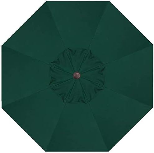 Treasure Garden 9-Foot Patio Umbrella - Outdoor Furniture Market Umbrella – Auto Tilt – Bronze Aluminum Frame (Obravia, Forest Green)