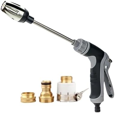 Hose Hawk Pressure Washer, Hosehawk Pro Multi Function High Pressure Water Jet with 360° Rotating Nozzle, 3 Spray Modes (Grey-1)