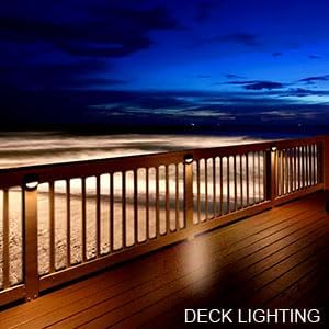 Lumina Lighting® 2W LED Deck Lights (2 Pack) | Low Voltage Landscape Lighting Waterproof - 12V 3000K Outdoor Patio Step Deck Lighting | Replaceable G4 LED Bulb Included (Black)