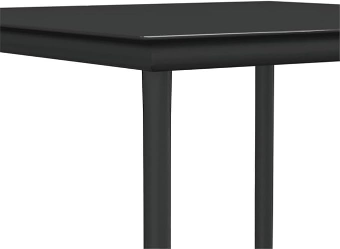 Afuera Living 3-Piece Contemporary Garden Dining Set, 31.5 in Square Table, PE Rattan/Steel/Tempered Glass, Brown/Black/Cream White Finish, Cushioned Chairs, Compact Design for Patio, Balcony,