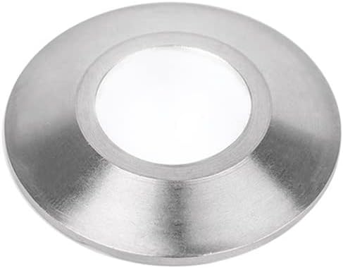 WAC Landscape Lighting, LED 1in 12V Round Beveled Top Inground Indicator Light 3000K in Stainless Steel