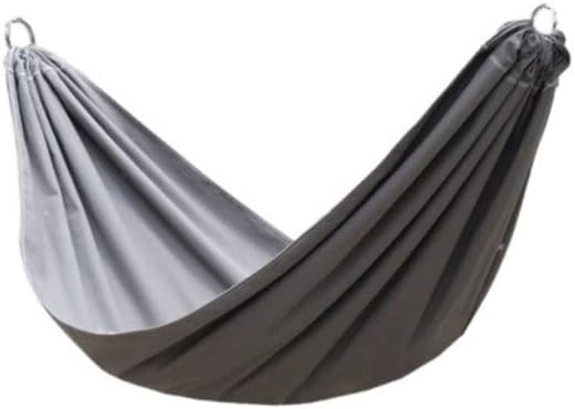 Portable Hammocks Rollover Prevention Yard Garden Backyard Canvas Fabric Hammocks Hanging Swing Bed for Patio Travel Hiking Hamac Hammock for Outdoor(Grey)