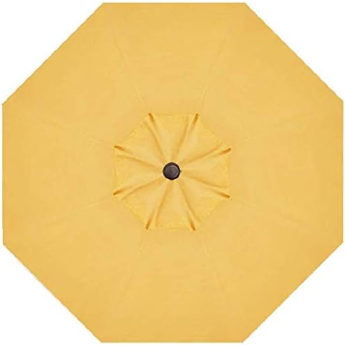 Treasure Garden 9-Foot Patio Umbrella - Outdoor Furniture Market Umbrella – Auto Tilt – Bronze Aluminum Frame (Obravia, Lemon)