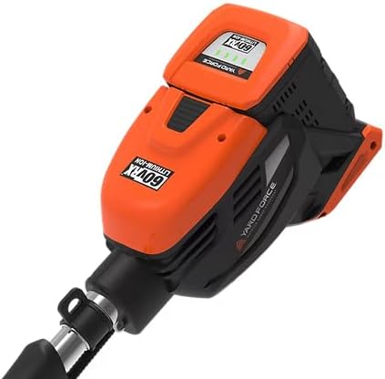 Yard Force 60V Cordless String Trimmer | 16" Cutting Width, Brushless Motor, 3-Speed Electric Weed Eater with Attachment Compatibility