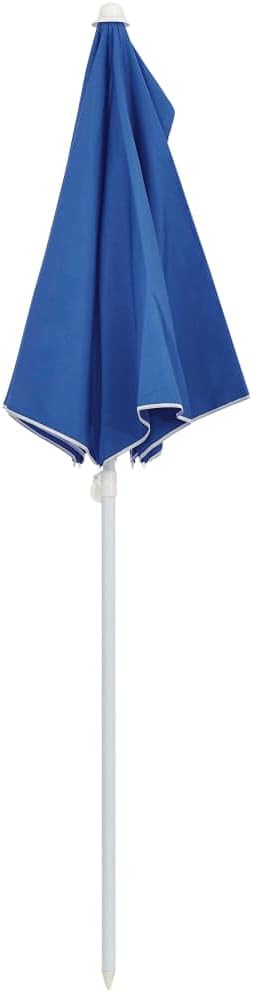 vidaXL Garden Half Parasol with Pole Outdoor Patio Sunshade Shelter Backyard
