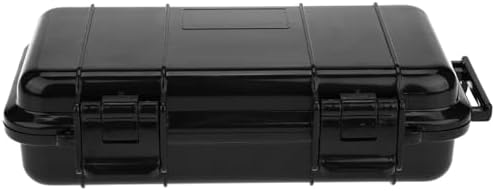 SIXRUN Outdoor Shockproof Sealed Storage Case, Model B, Black, ABS Material, 7.5x4.7x2.0 Inch