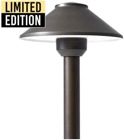 PRO-Trade Outdoor Pathway Lights - Premium Outdoor Landscaping Lighting for Paths, Driveways, Grounds, and Landscapes - Waterproof, Weatherproof, Wired Cast Brass LED Area Lights (Antique Bronze)