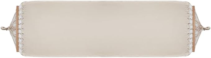 Hanging Sun Lounger Canvas Beige, Hanging with Cross Bar Natural Colour 190 x 0.8 cm Includes Carry Bag, Garden Hammock