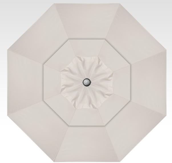 Treasure Garden 11ft Double Wind Vent Patio Umbrella – Outdoor Market Umbrella – Deluxe Auto-Tilt – Bronze Aluminum Frame (Sunbrella, Canvas)