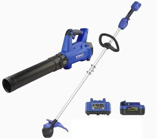 Kobalt 24-Volt BL Leaf Blower and String Trimmer Combo Kit