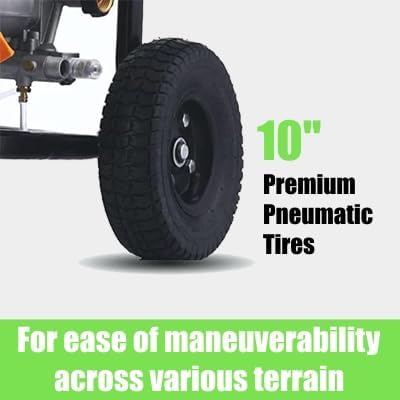 4200 PSI Gas Pressure Washer, 4.0 Max GPM 212CC 7HP Commercial Gas Power Washer, Spray Gun and Wand, 5 Nozzle Set, for Cars/Fences/Driveways/Homes/Patios/Furniture