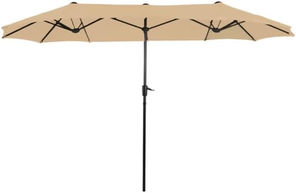 Garden Winds Custom Fit Replacement Canopy Top Cover Compatible with The Phi Villa, Green Party E02GM029, E02GM029-M, E02GM010, E02GM010-M 13' Outdoor Double Sided Patio Umbrella - Upgraded Performance RipLock 350 Fabric