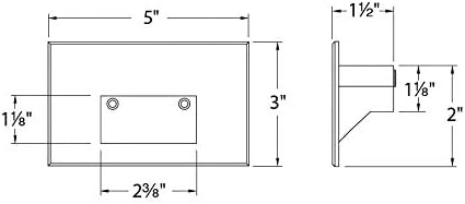 WAC Landscape Lighting, LEDme 120V LED Horizontal Indoor and Outdoor Step and Wall Light Amber 1800K LED in Graphite