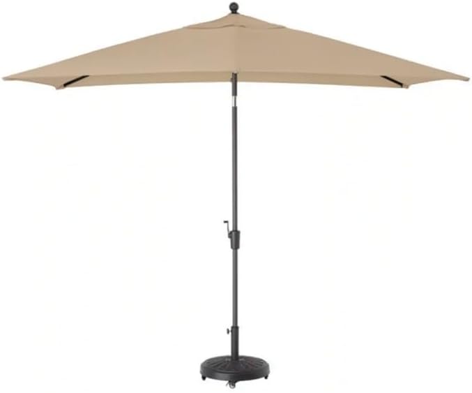 Garden Winds Custom Fit Replacement Canopy Top Cover Compatible with The Hampton Bay UB003A, 314020938 6.5' x 10' Patio Umbrella - Upgraded Performance RipLock 350 Fabric