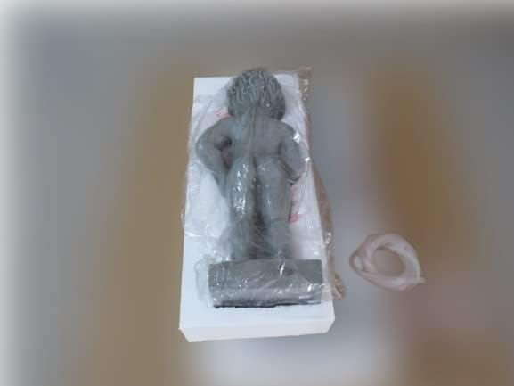 Manneken PIS Belgium Boy Statue, Pond Spitter Fountain 24 Inch in Gray, Polyresin Waterscape Sculpture, Suitable for Water Garden Koi Fish Ponds, Gardens, Patios, Fountain Centers or Pool Decorations
