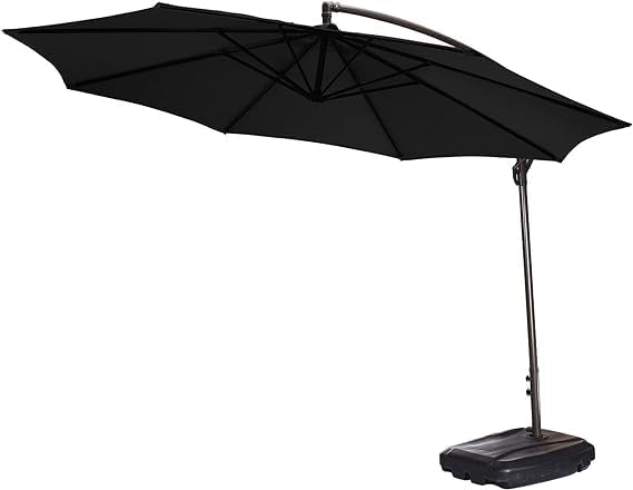 Flueyer 10Ft 8 Ribs Patio Umbrella Replacement Canopy Double-Layer Offset Cantilever Hanging Patio Umbrella Market Umbrella for Outdoor Umbrella(CANOPY ONLY)