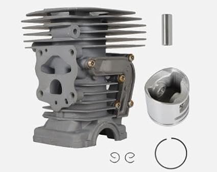 For Husqvarna 44mm 445 445E 450 Chainsaw 544119802 Cylinder Piston Kit, for Husqvarna cylinder kit 445, 445E, 544119802