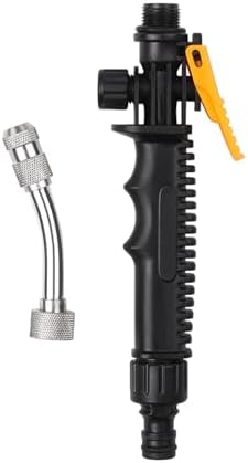 Rengue 2-in-1 High Pressure Washer, Materials, Jet and Fan Nozzles, 11.8in or 18.9in, for Home Garden 2-in-1 High Pressure Washer, ABS Alloy Copper Nan Household Appliances (30cm)
