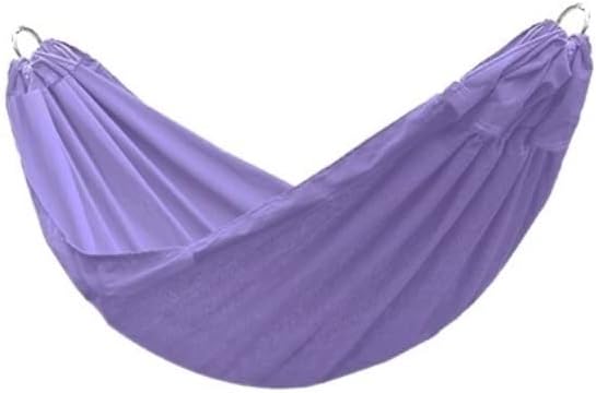 Portable Hammocks Rollover Prevention Yard Garden Backyard Canvas Fabric Hammocks Hanging Swing Bed for Patio Travel Hiking Hamac Hammock for Outdoor(Purple)