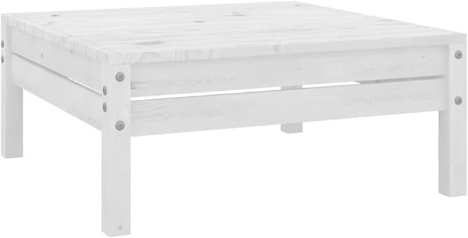 Patio Lounge Set,Wooden Sofa,Outdoor Furniture,Patio Conversation Sets,Outdoor Furniture Sets,for Garden,Deck,Backyard,3 Piece Solid Pinewood White